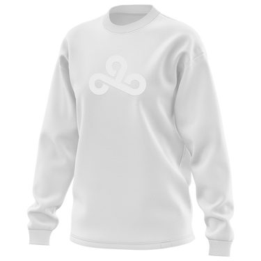Cloud9 Core Collection Logo Long Sleeve T-Shirt. White.