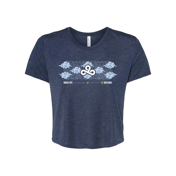 2023 Cloud9 Worlds Crop Tee