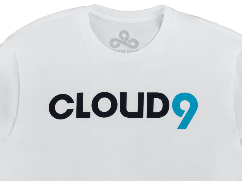 Cloud9 Wordmark Tee. White