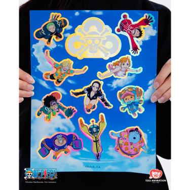 Cloud9 x One Piece Sticker sheet - 8.3" x 11.7"