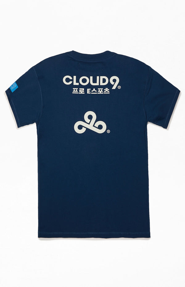 Cloud9 x PacSun Pro Short Sleeve Tee. Blue