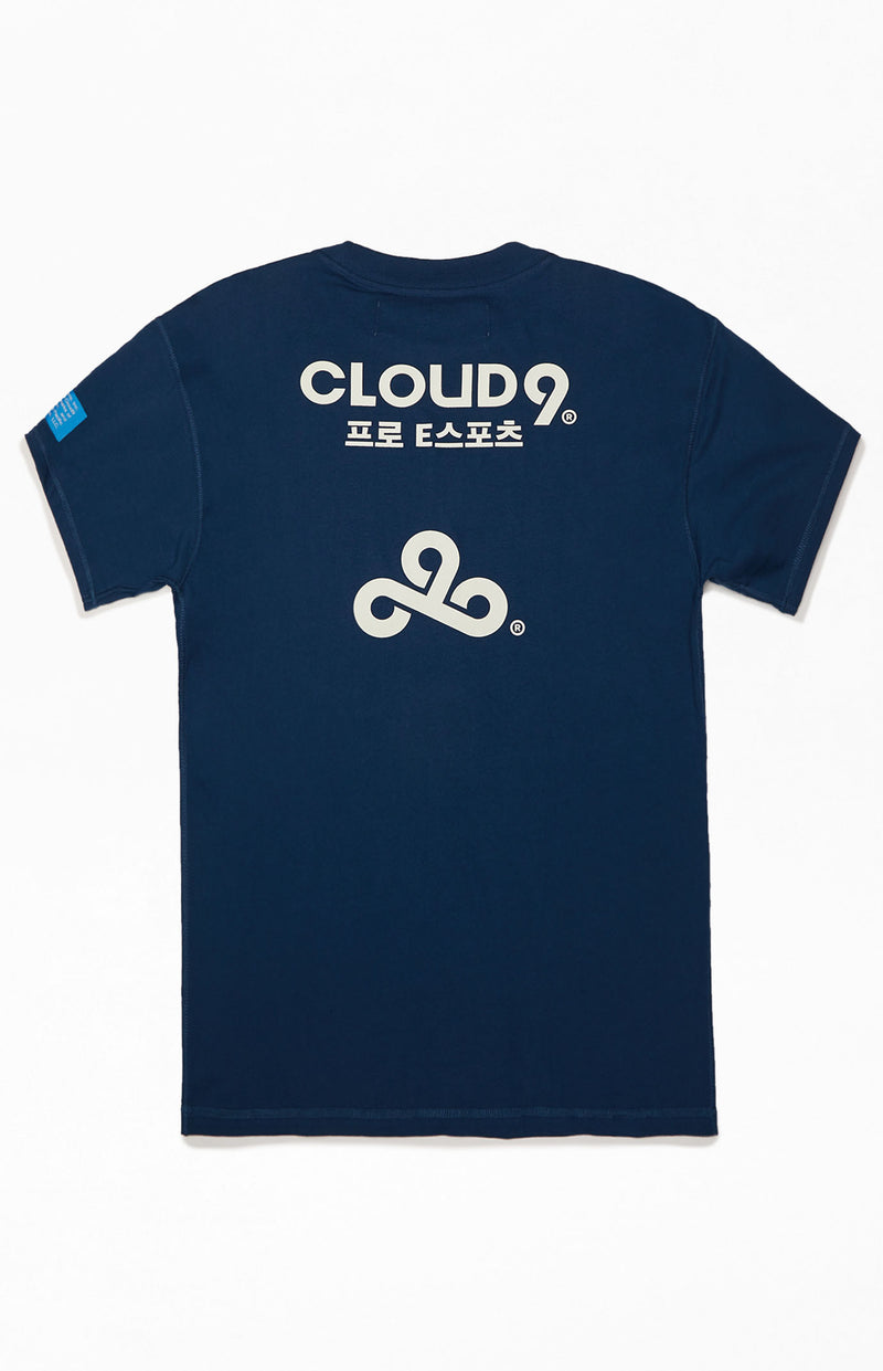 Cloud9 x PacSun Pro Short Sleeve Tee. Blue