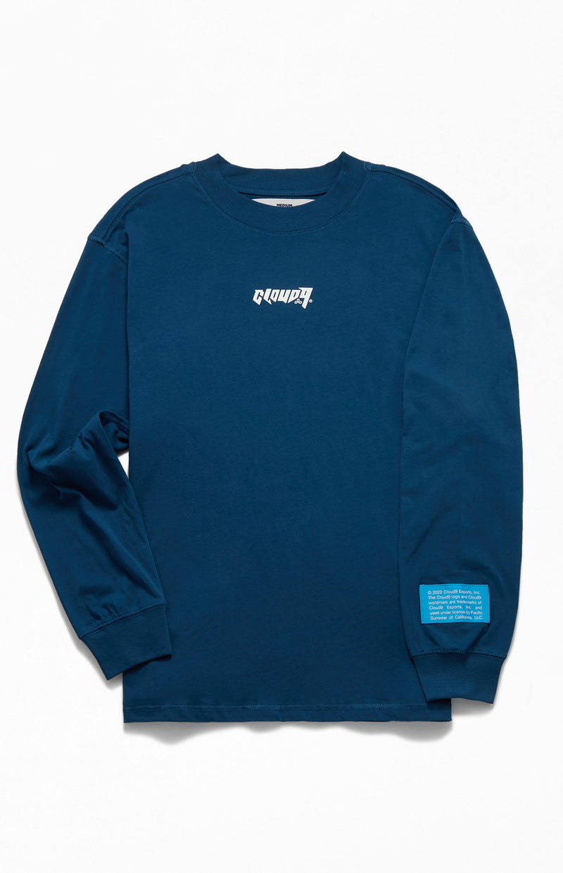 Cloud9 x PacSun Future Longsleeve Tee. Blue