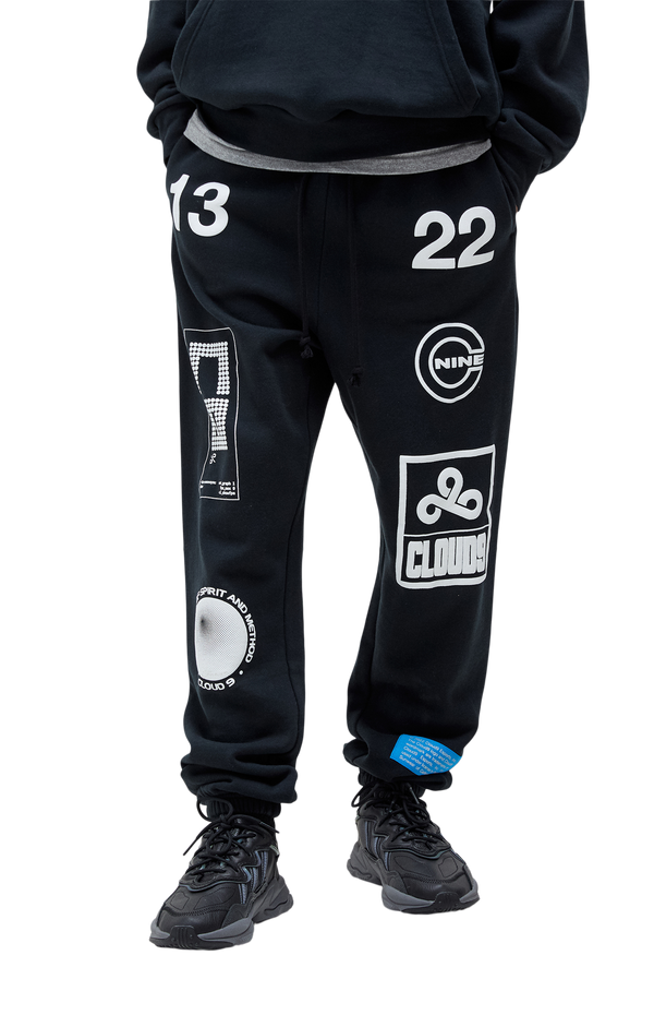 Cloud9 x PacSun Sweatpants. Black.