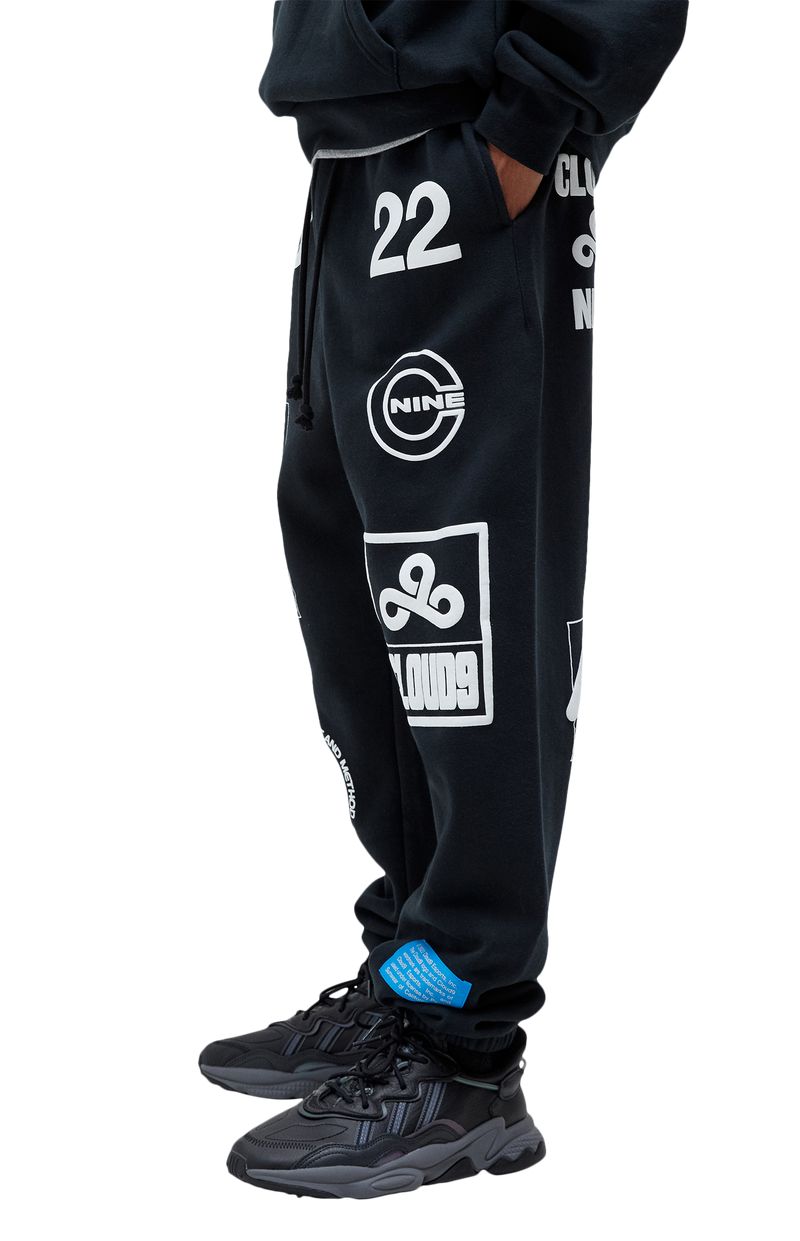 Cloud9 x PacSun Sweatpants. Black.