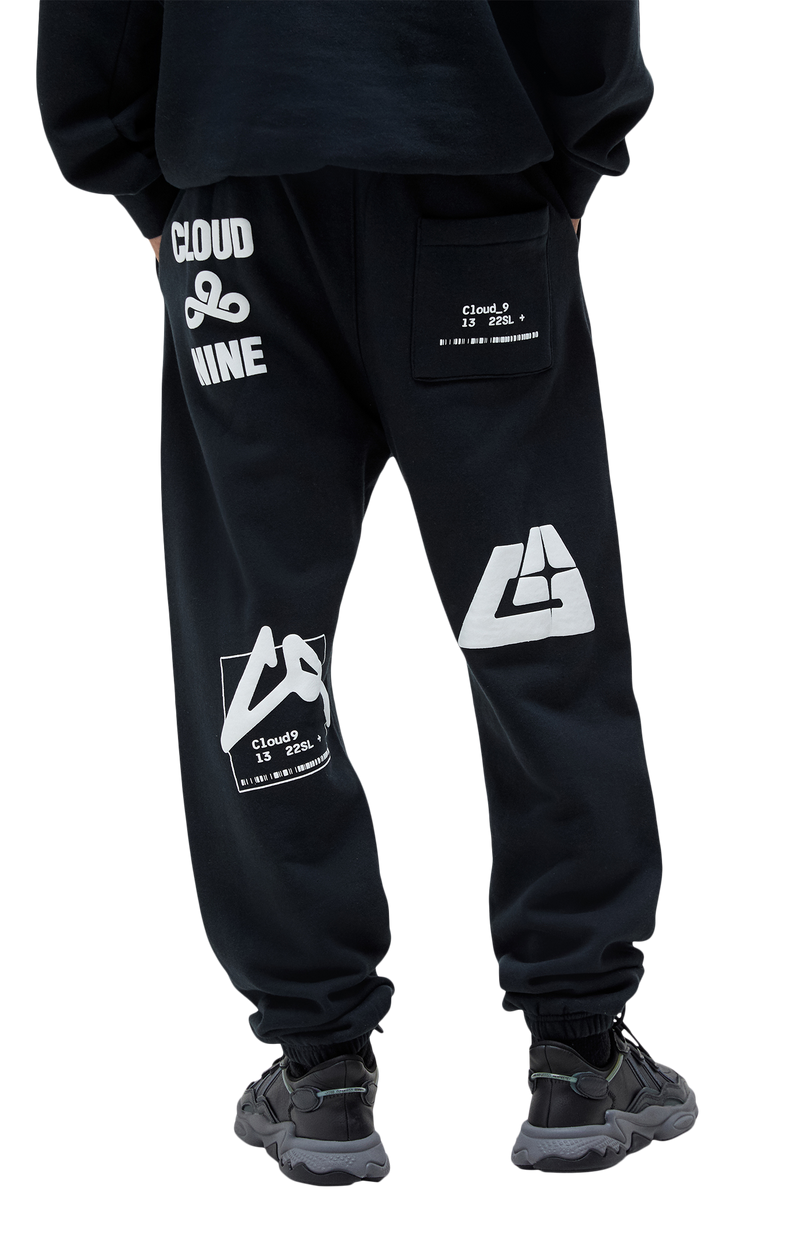 Cloud9 x PacSun Sweatpants. Black.