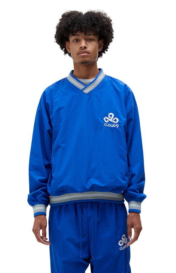 Cloud9 x PacSun Nylon Pullover. Blue