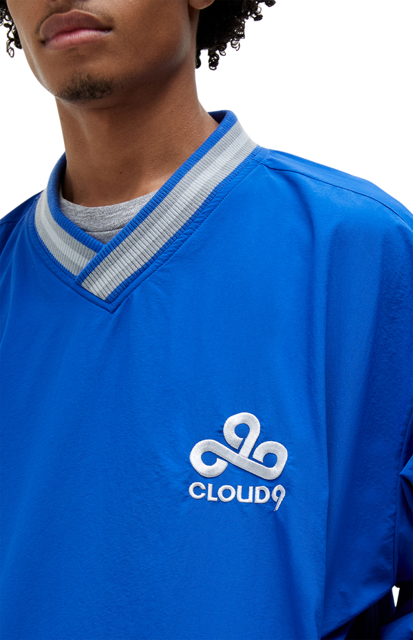Cloud9 x PacSun Nylon Pullover. Blue.