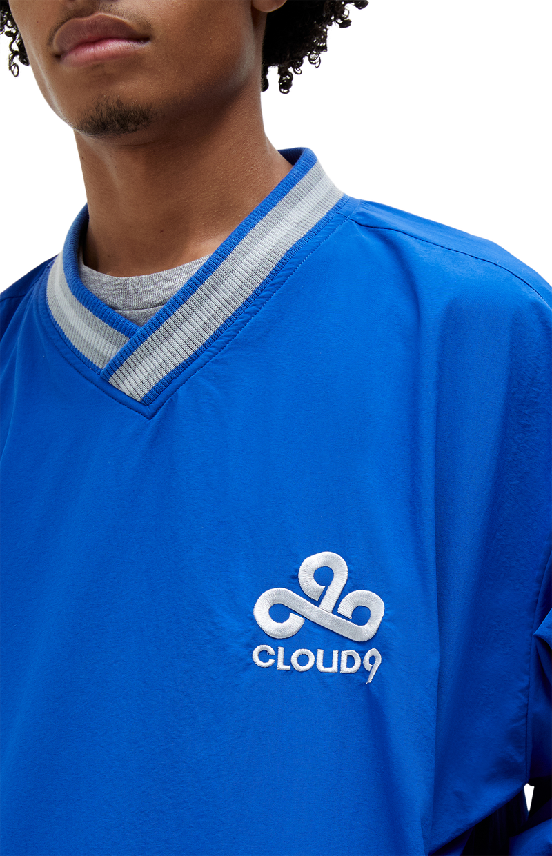 Cloud9 x PacSun Nylon Pullover. Blue.