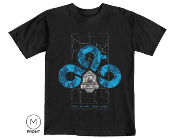 Cloud9 x Halo Infinite HCS Spring 22 T-Shirt. Black.