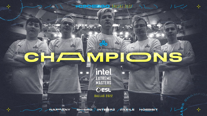 Cloud9 2022 LCS Summer Champions T-Shirt. White.