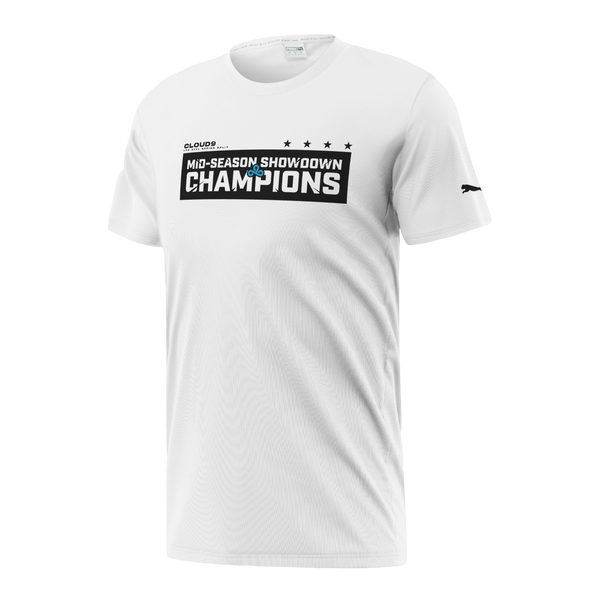 PUMA x Cloud9 LCS Mid-Season Showdown 2021 Champions T-Shirt. White.